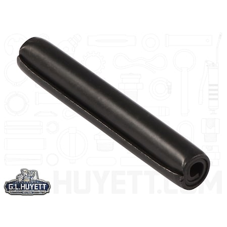 Spirol Coiled Spring Pin, 7/16 in Outside Dia, 2-3/4 in L, Carbon Steel, 1 PK SPC-437-2750H